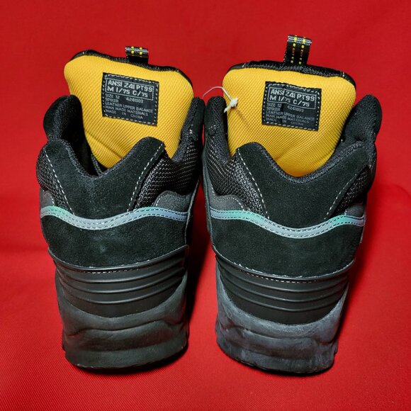 Mens Workload Spiker Black Leather Steele Toe Shoes Size 12 NIB - Picture 8 of 12